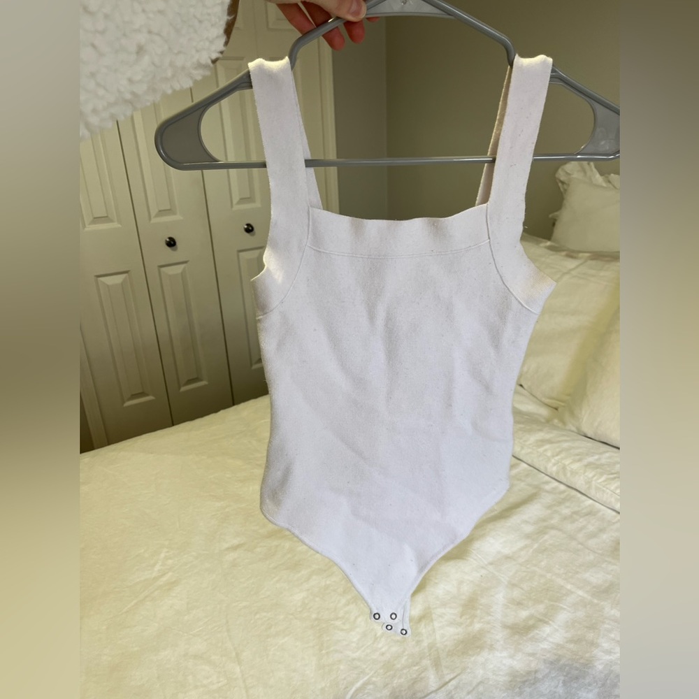 White Abercrombie Bodysuit